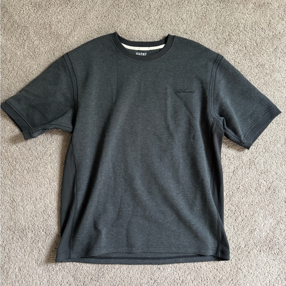 NWOT Rhone Casual Black Cotton Shirt - Large